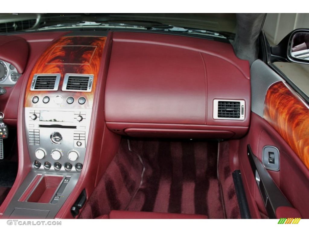 2006 Aston Martin DB9 Volante Iron Ore Red Dashboard Photo #71160678