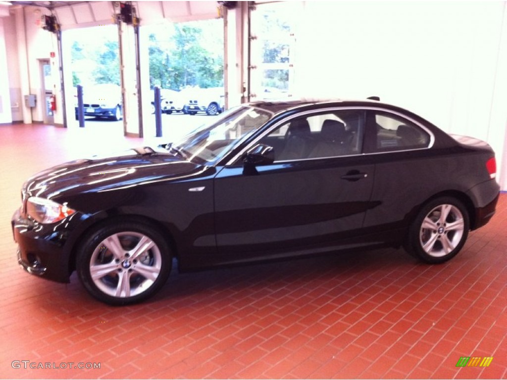 2013 1 Series 128i Coupe - Jet Black / Black photo #4