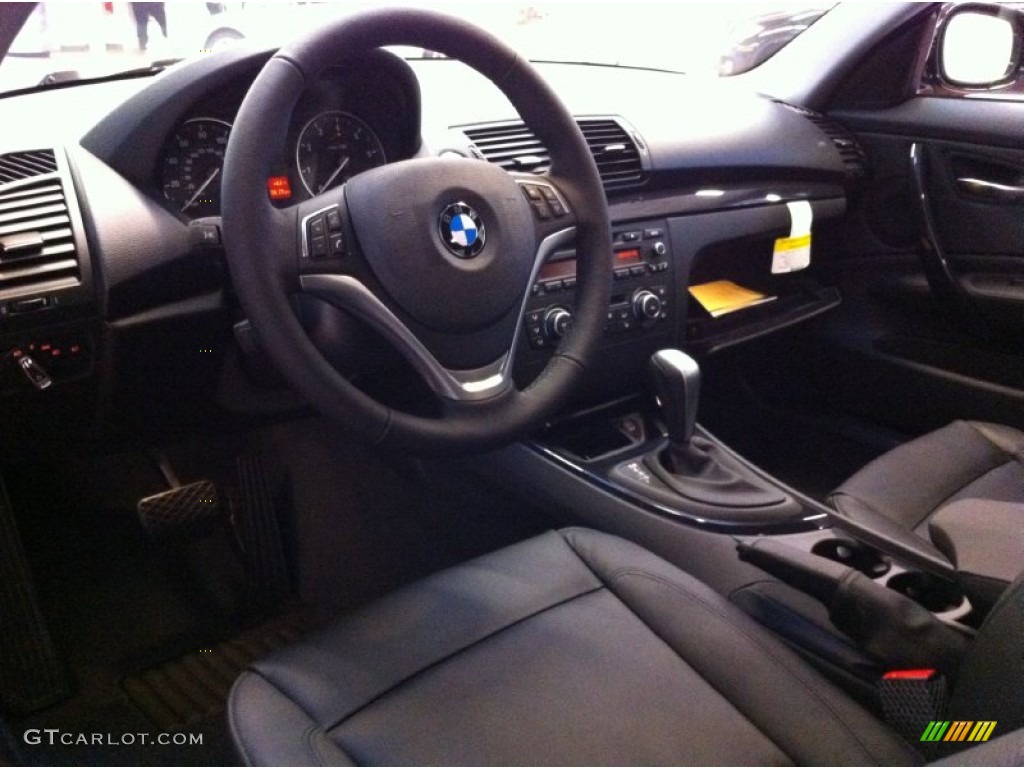 2013 1 Series 128i Coupe - Jet Black / Black photo #8