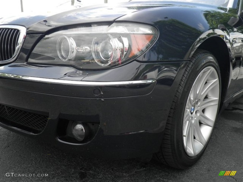 2006 7 Series 750Li Sedan - Monaco Blue Metallic / Black/Cream Beige photo #10