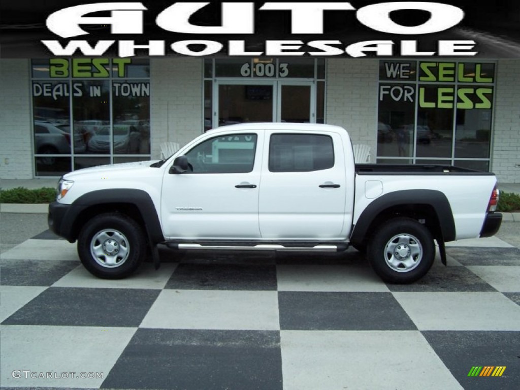 Super White Toyota Tacoma