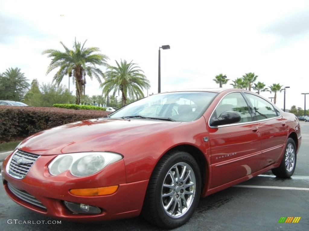2001 300 M Sedan - Inferno Red Pearl / Dark Slate Gray photo #4