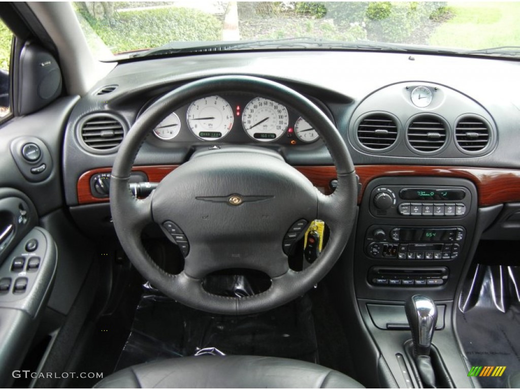 2001 Chrysler 300 M Sedan Dark Slate Gray Steering Wheel Photo #71163267