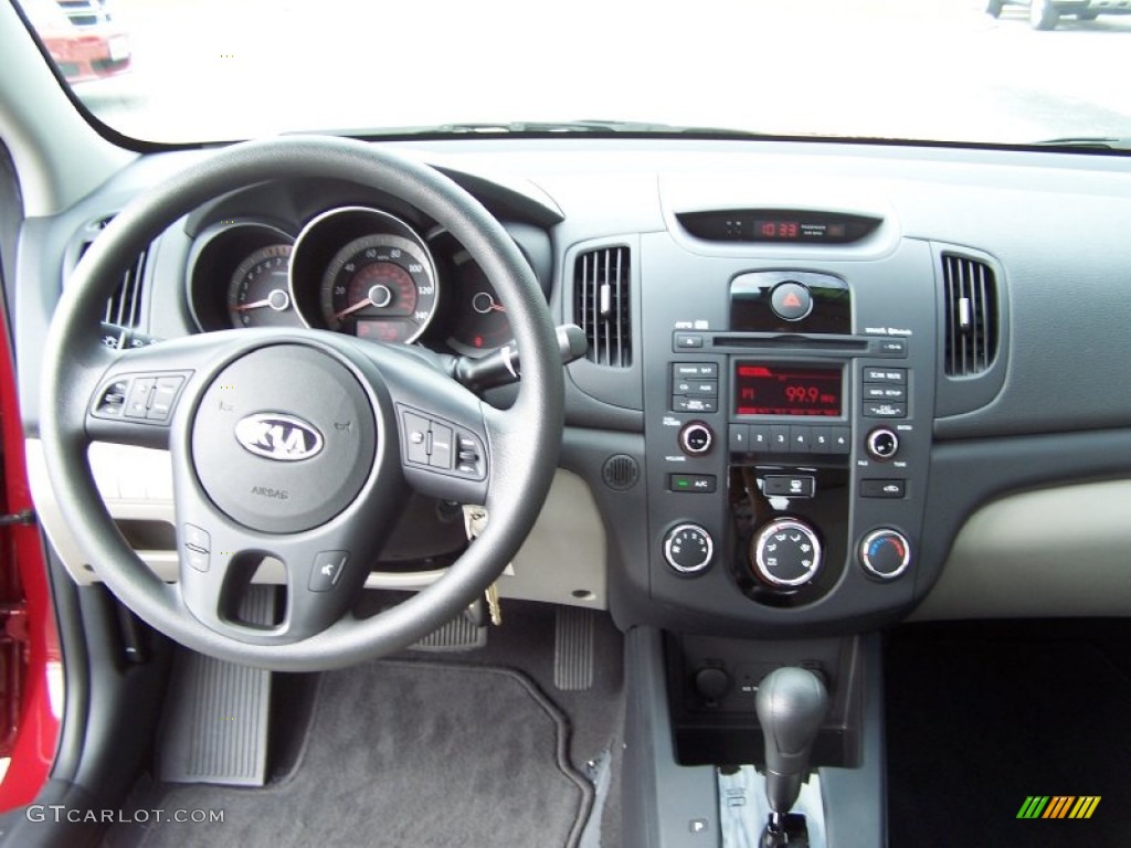 2010 Kia Forte EX Stone Dashboard Photo #71165823