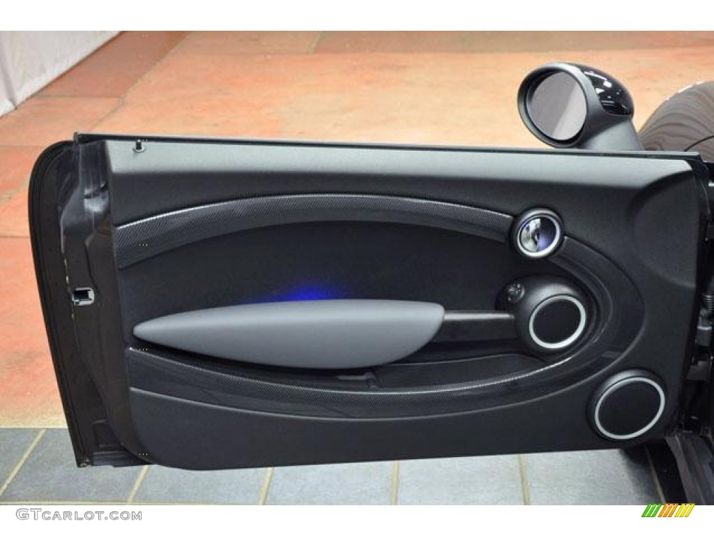 2012 Mini Cooper S Clubman Carbon Black Door Panel Photo #71165931