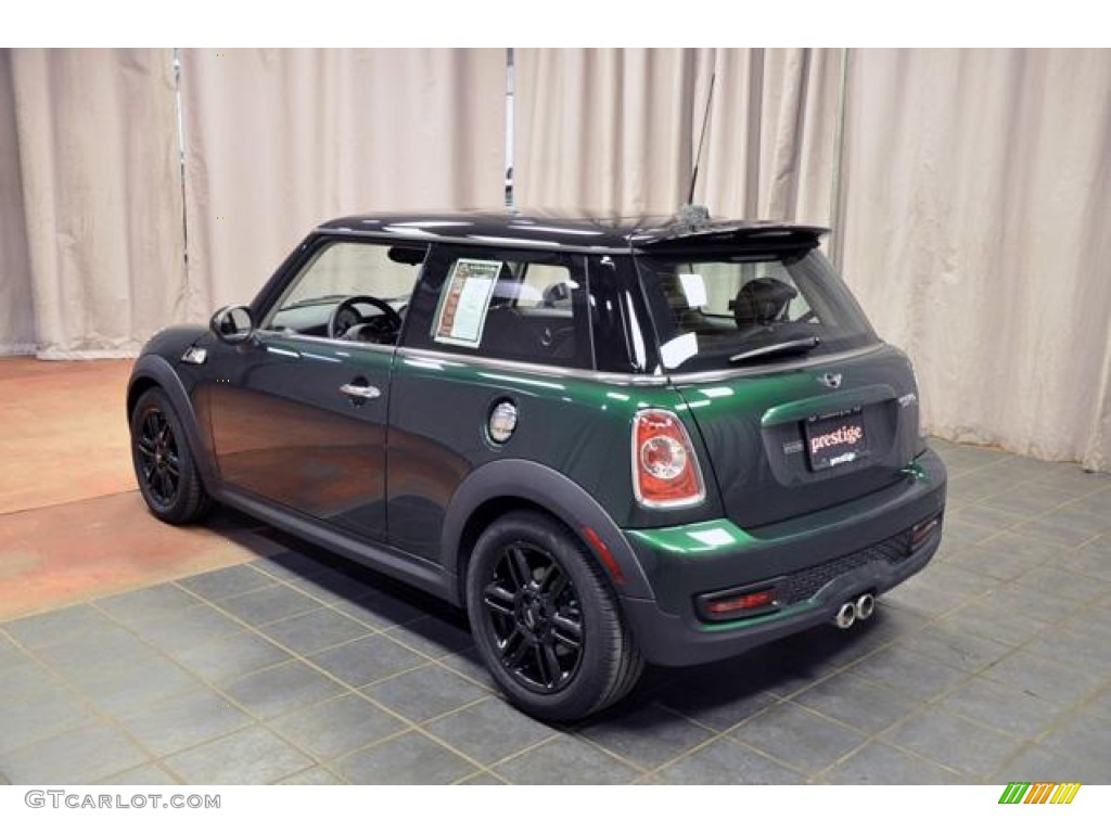 2012 Cooper S Hardtop - British Racing Green II Metallic / Carbon Black photo #3