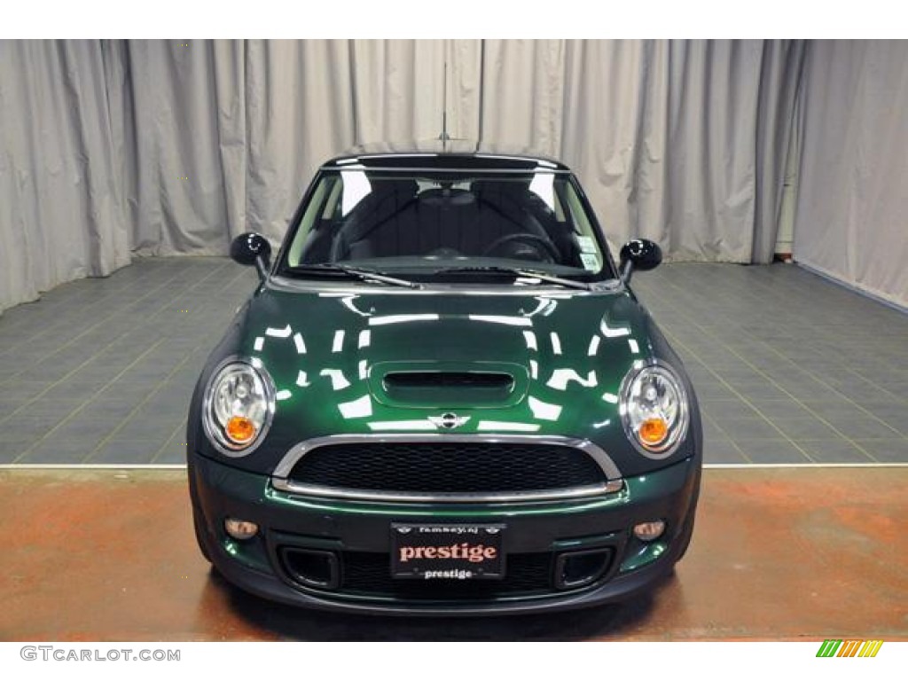 2012 Cooper S Hardtop - British Racing Green II Metallic / Carbon Black photo #13