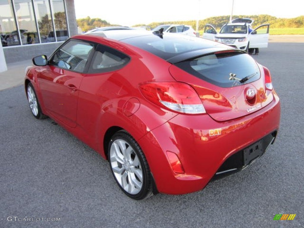 2012 Veloster  - Boston Red / Gray photo #5