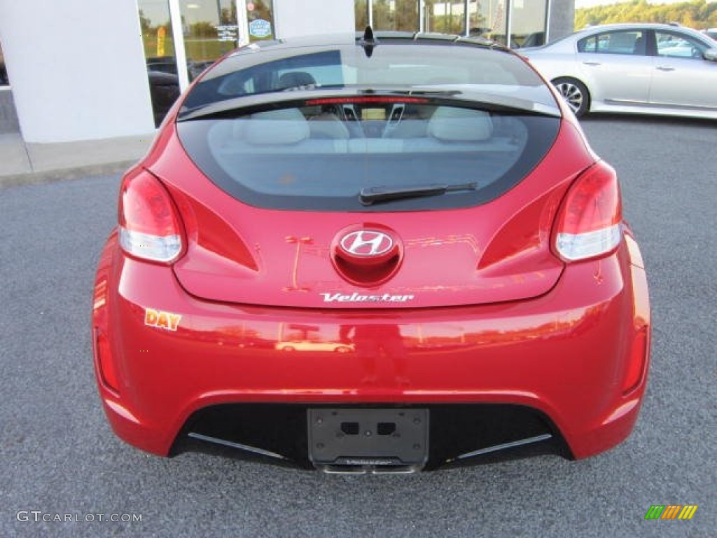 2012 Veloster  - Boston Red / Gray photo #6