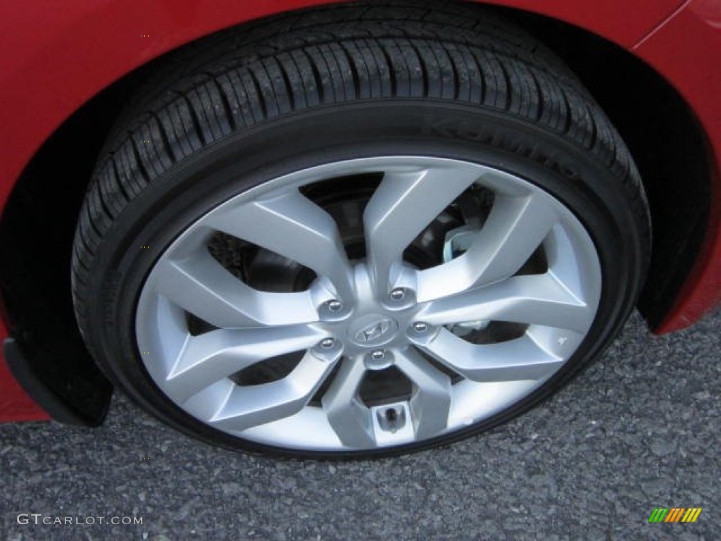 2012 Veloster  - Boston Red / Gray photo #9