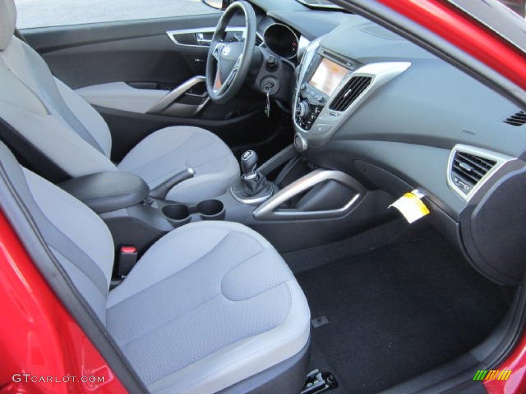 2012 Veloster  - Boston Red / Gray photo #10