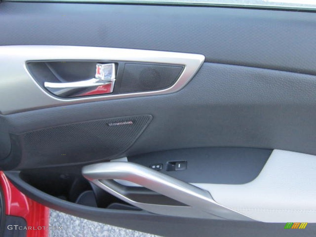 2012 Veloster  - Boston Red / Gray photo #12