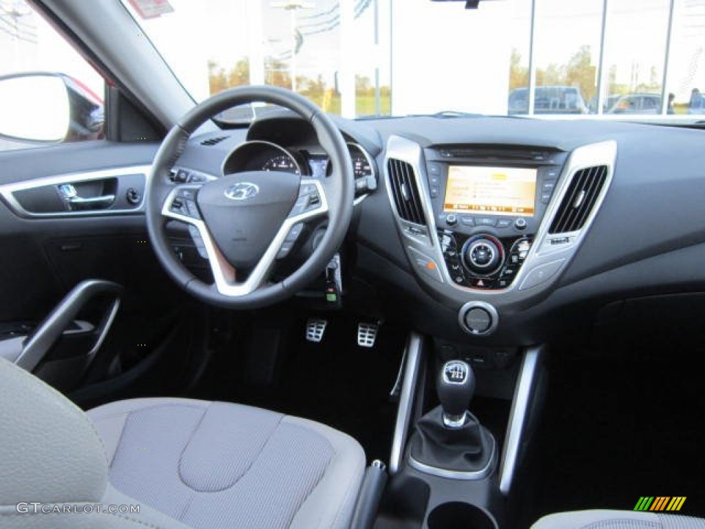 2012 Veloster  - Boston Red / Gray photo #14