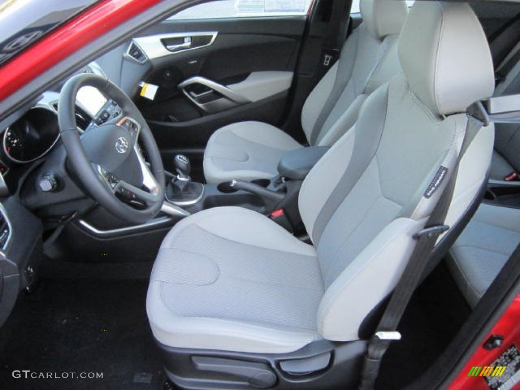 2012 Veloster  - Boston Red / Gray photo #16