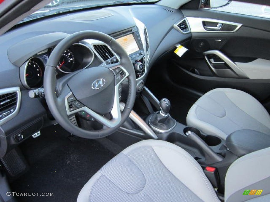 2012 Veloster  - Boston Red / Gray photo #17