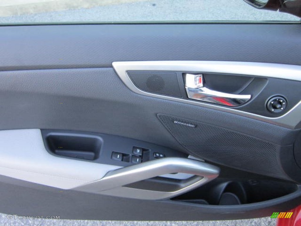 2012 Veloster  - Boston Red / Gray photo #18
