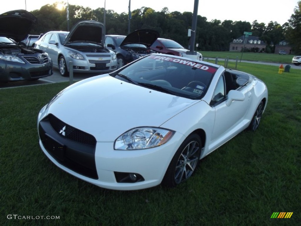 2012 Eclipse Spyder GS Sport - Northstar White / Dark Charcoal photo #2