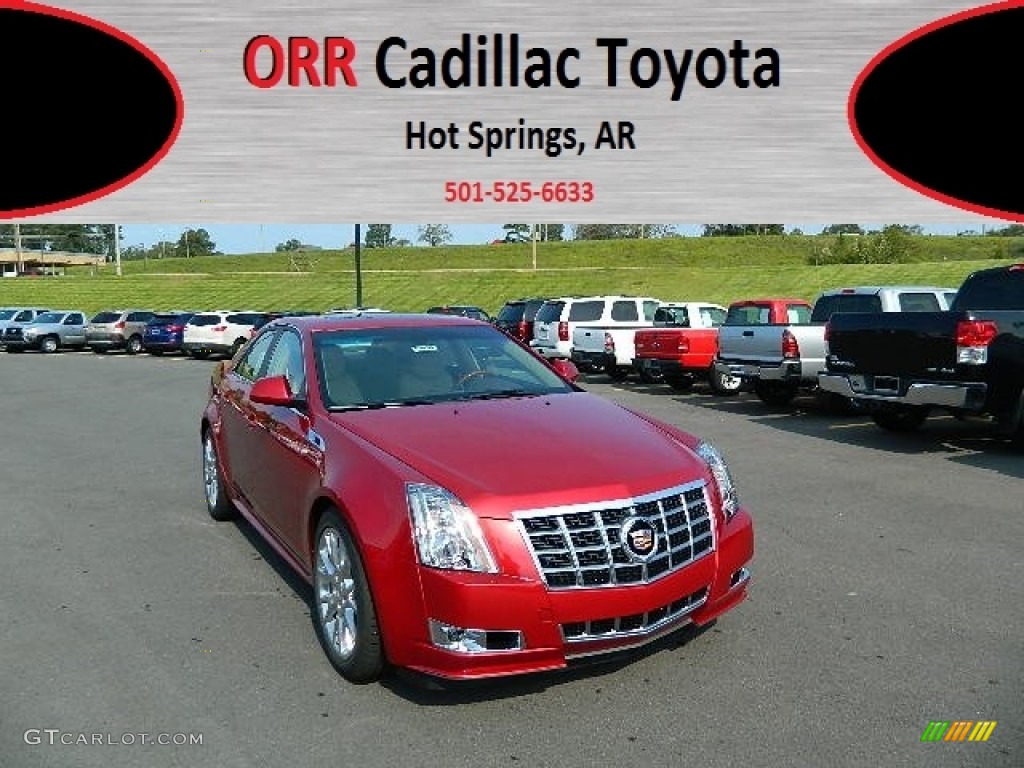 2013 CTS 3.6 Sedan - Crystal Red Tintcoat / Cashmere/Cocoa photo #1