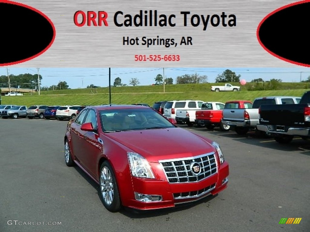 2013 CTS 3.6 Sedan - Crystal Red Tintcoat / Cashmere/Ebony photo #1