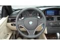 Cream Beige Dakota Leather 2009 BMW 3 Series 335i Convertible Steering Wheel