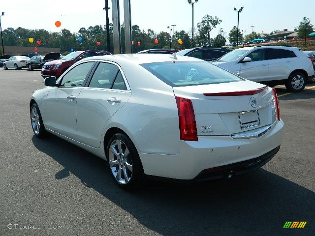 2013 ATS 2.5L Luxury - White Diamond Tricoat / Light Platinum/Brownstone Accents photo #5