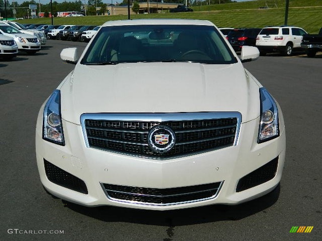 2013 ATS 2.5L Luxury - White Diamond Tricoat / Light Platinum/Brownstone Accents photo #8