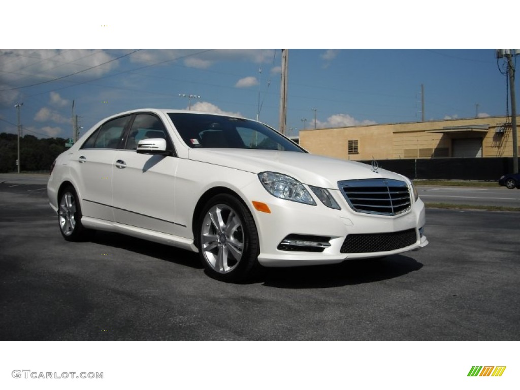 Diamond White Metallic 2013 Mercedes-Benz E 350 Sedan Exterior Photo #71175129