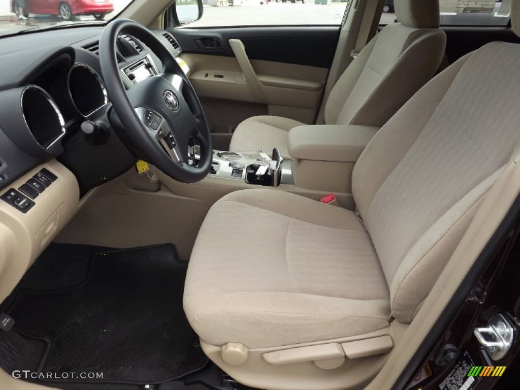 Sand Beige Interior 2013 Toyota Highlander Standard Highlander Model Photo #71175539