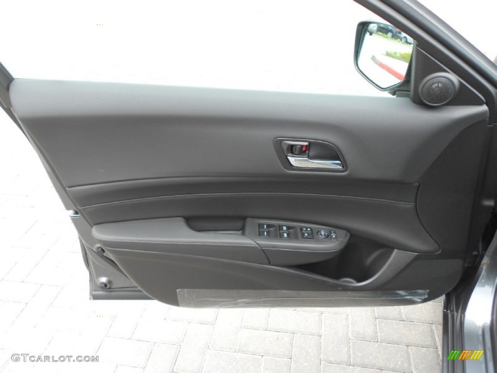 2013 Acura ILX 2.4L Ebony Door Panel Photo #71176767