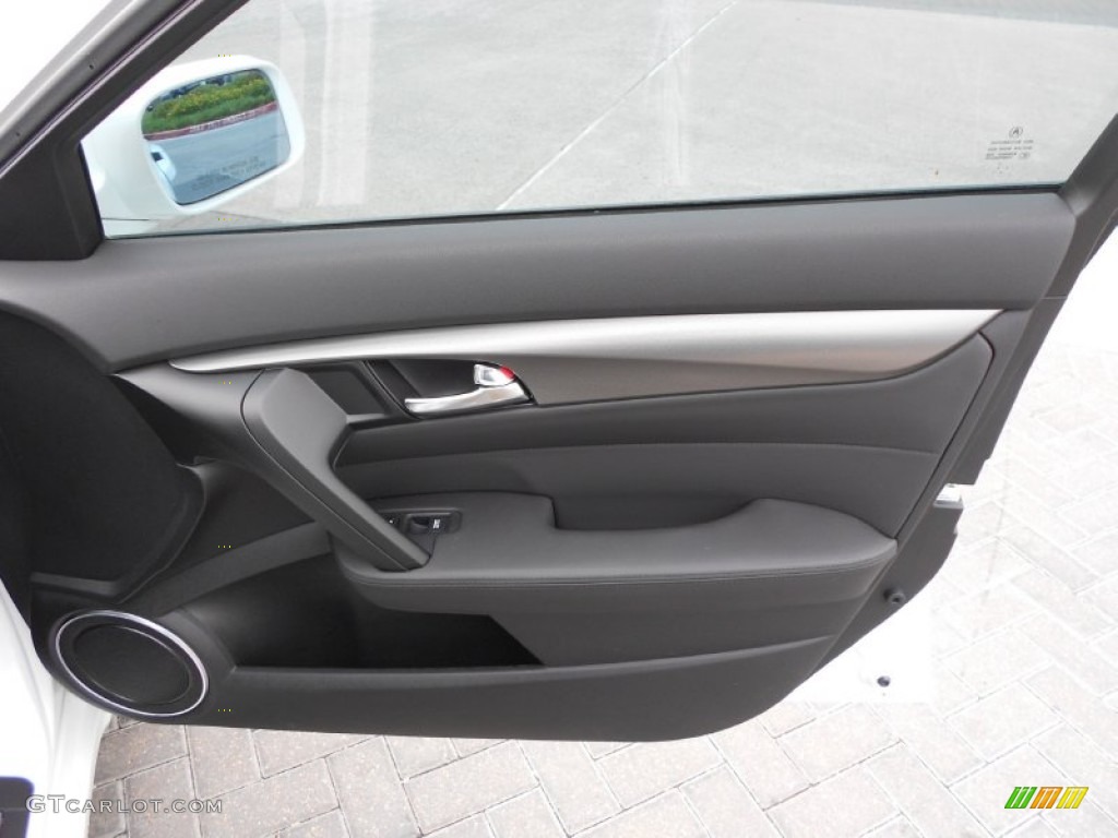 2013 Acura TL Technology Ebony Door Panel Photo #71177001