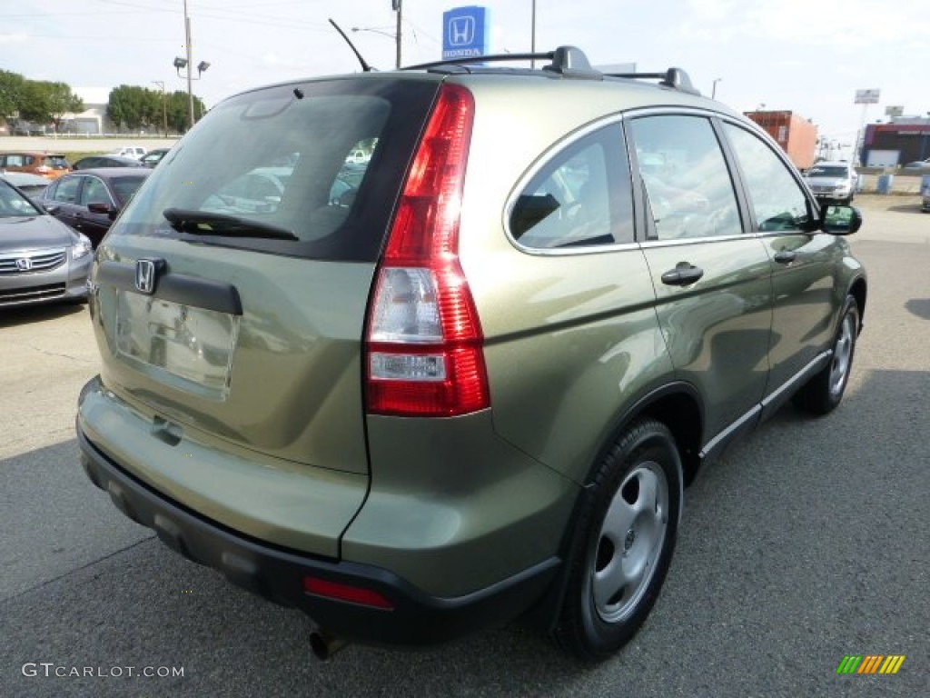 2008 CR-V LX 4WD - Green Tea Metallic / Ivory photo #4