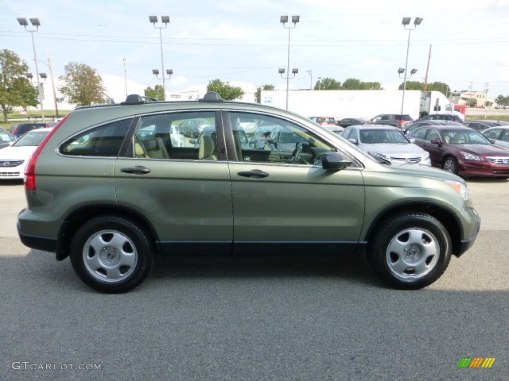 2008 CR-V LX 4WD - Green Tea Metallic / Ivory photo #5