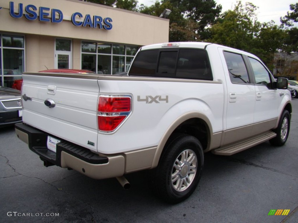 2010 F150 King Ranch SuperCrew 4x4 - Oxford White / Chapparal Leather photo #8