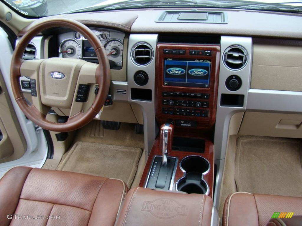 2010 F150 King Ranch SuperCrew 4x4 - Oxford White / Chapparal Leather photo #15