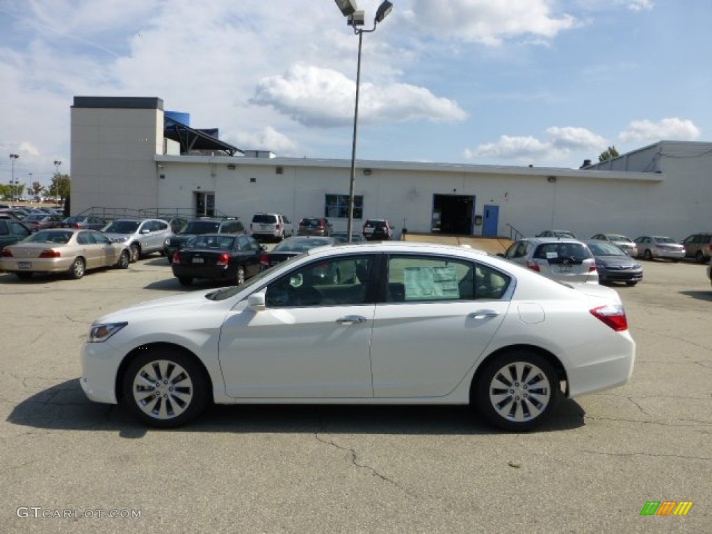 2013 Accord EX-L Sedan - White Orchid Pearl / Ivory photo #1