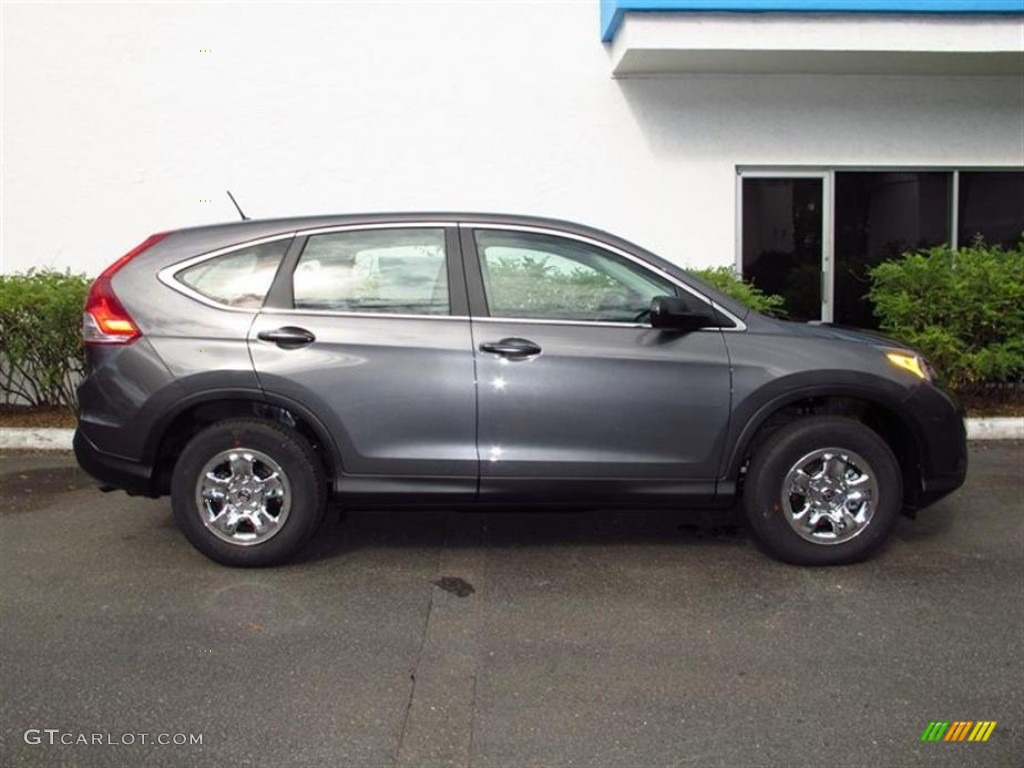 2013 CR-V LX - Polished Metal Metallic / Gray photo #2