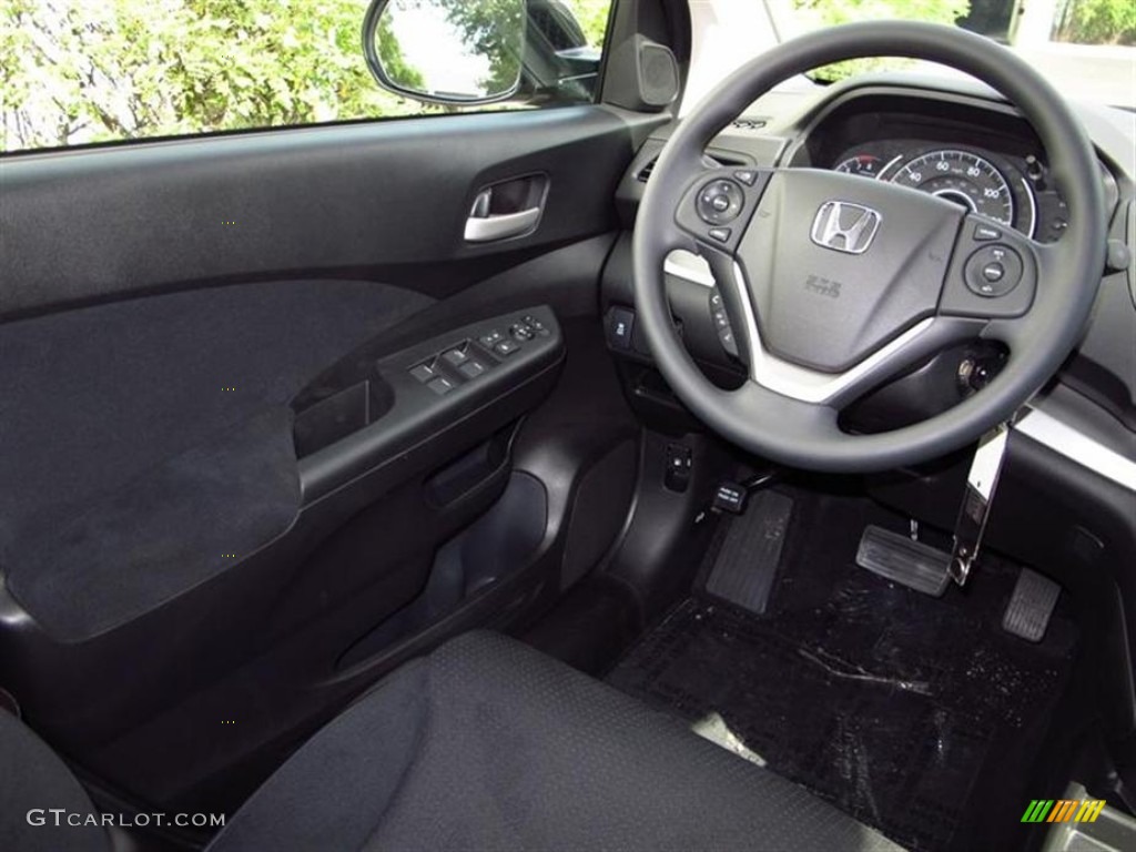 Black Interior 2013 Honda CR-V EX Photo #71179354
