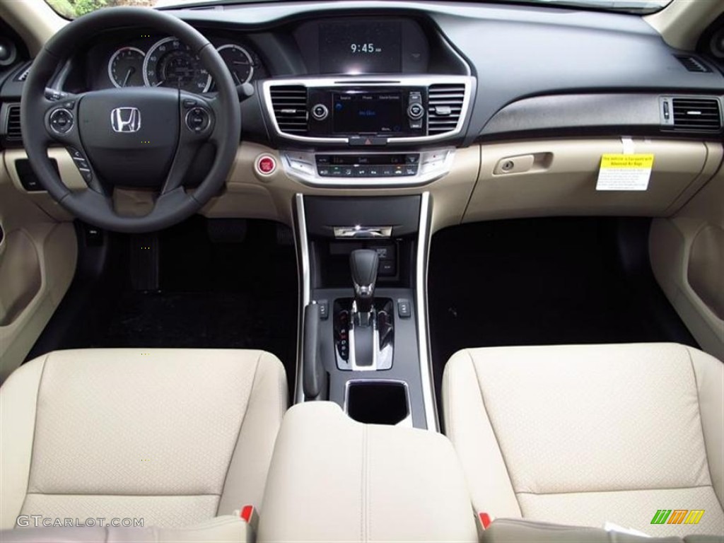 2013 Honda Accord EX-L Sedan Ivory Dashboard Photo #71179452