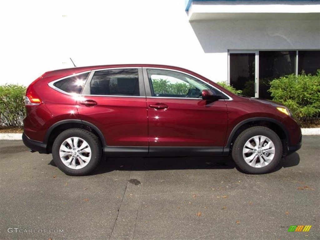 2012 CR-V EX - Basque Red Pearl II / Gray photo #2