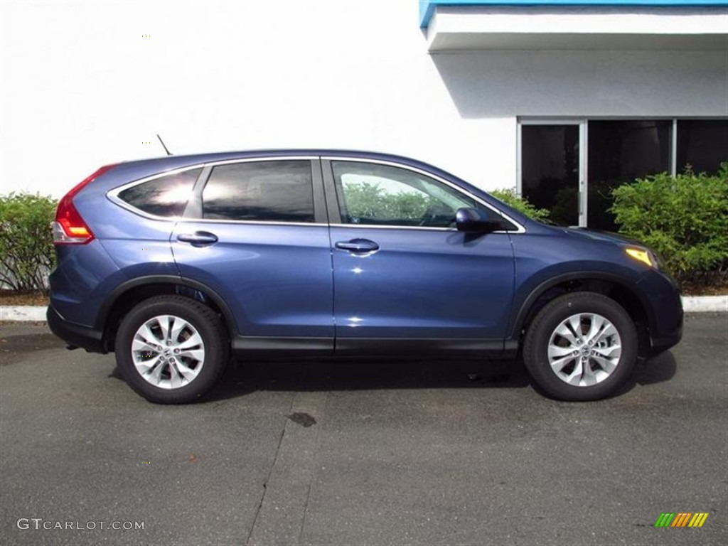 2012 CR-V EX - Twilight Blue Metallic / Gray photo #2