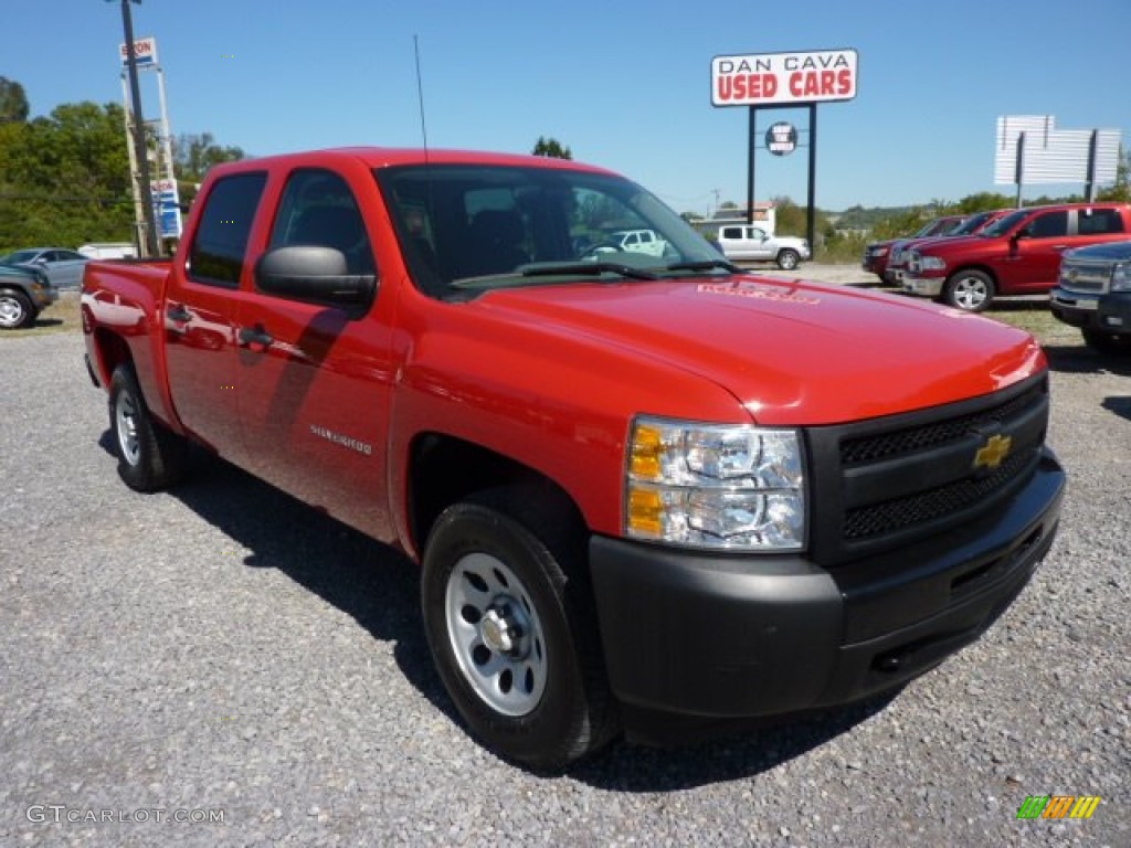 2011 Silverado 1500 Crew Cab 4x4 - Victory Red / Dark Titanium photo #1