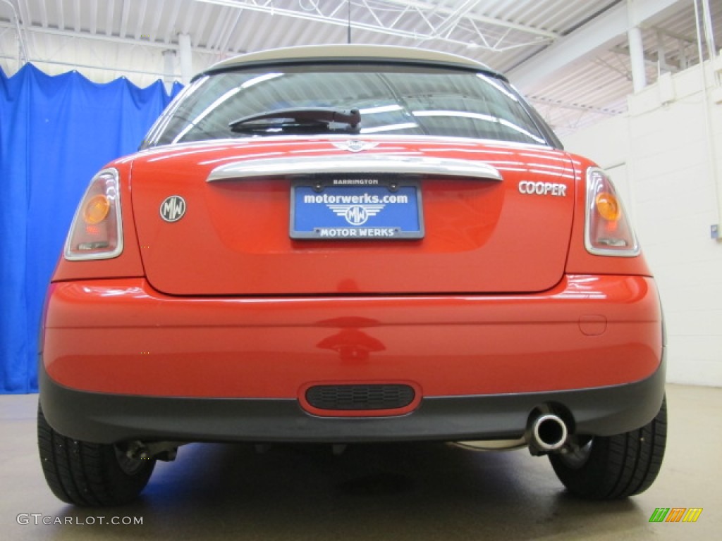 2007 Cooper Hardtop - Chili Red / Lounge Carbon Black photo #8