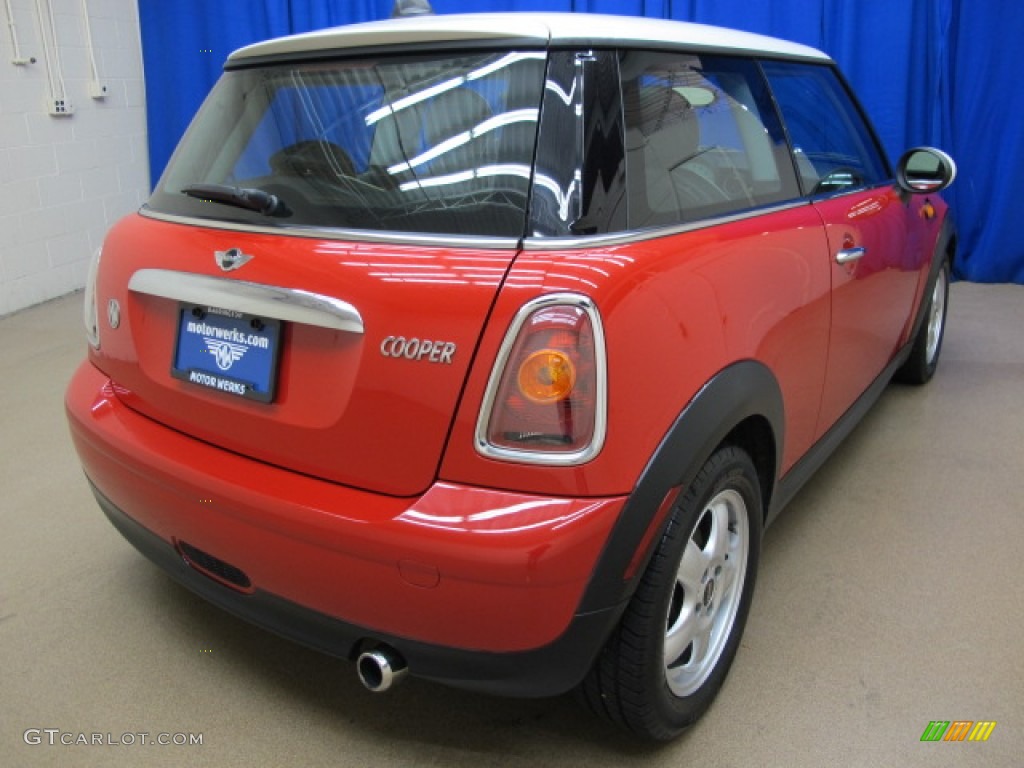 2007 Cooper Hardtop - Chili Red / Lounge Carbon Black photo #9