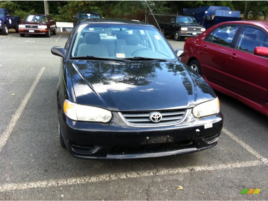 2001 Corolla LE - Black Sand Pearl / Black photo #2