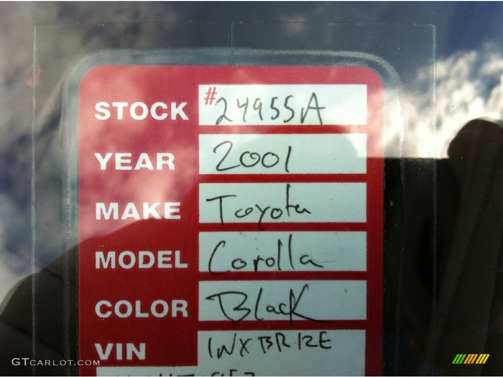 2001 Corolla LE - Black Sand Pearl / Black photo #4