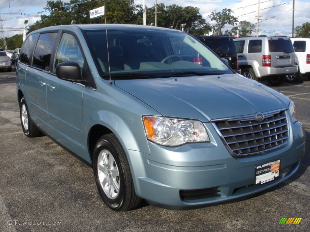 2010 Town & Country LX - Clearwater Blue Pearl / Medium Slate Gray/Light Shale photo #3