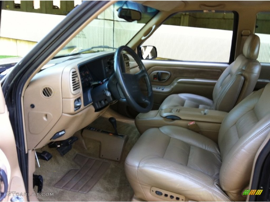 1995 C/K K1500 Extended Cab 4x4 - Black / Beige photo #9