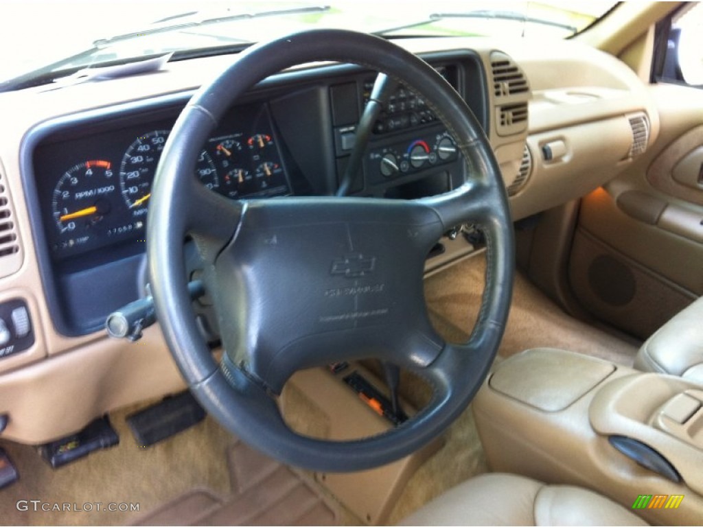 1995 C/K K1500 Extended Cab 4x4 - Black / Beige photo #14