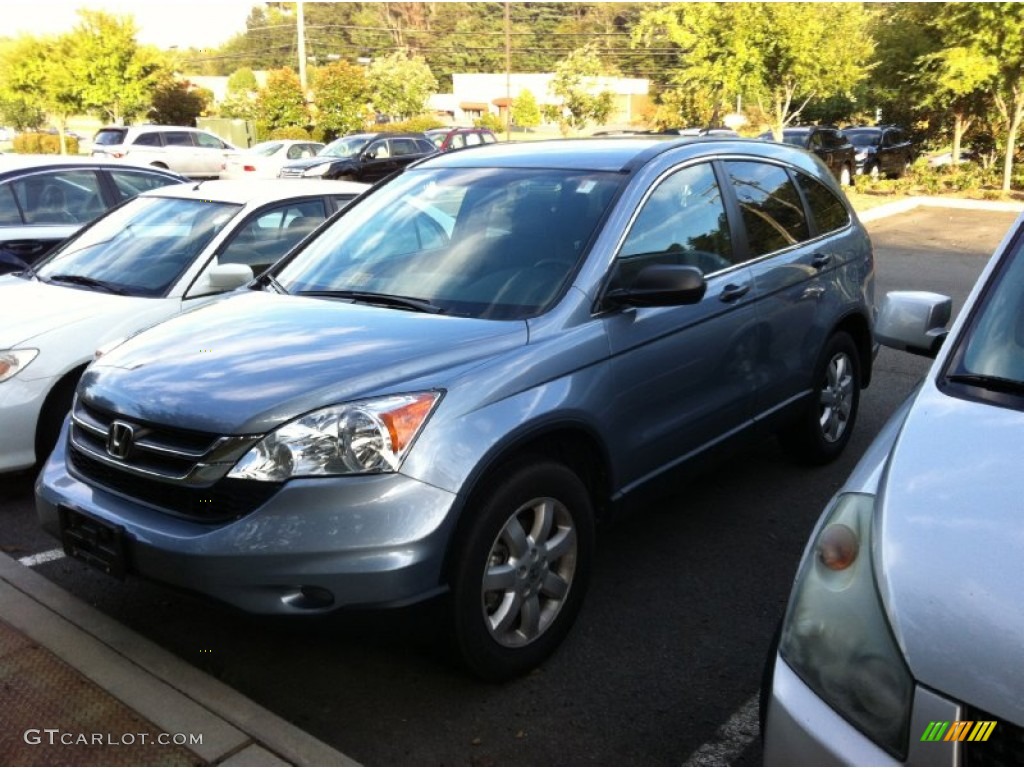 2011 CR-V SE 4WD - Glacier Blue Metallic / Gray photo #3