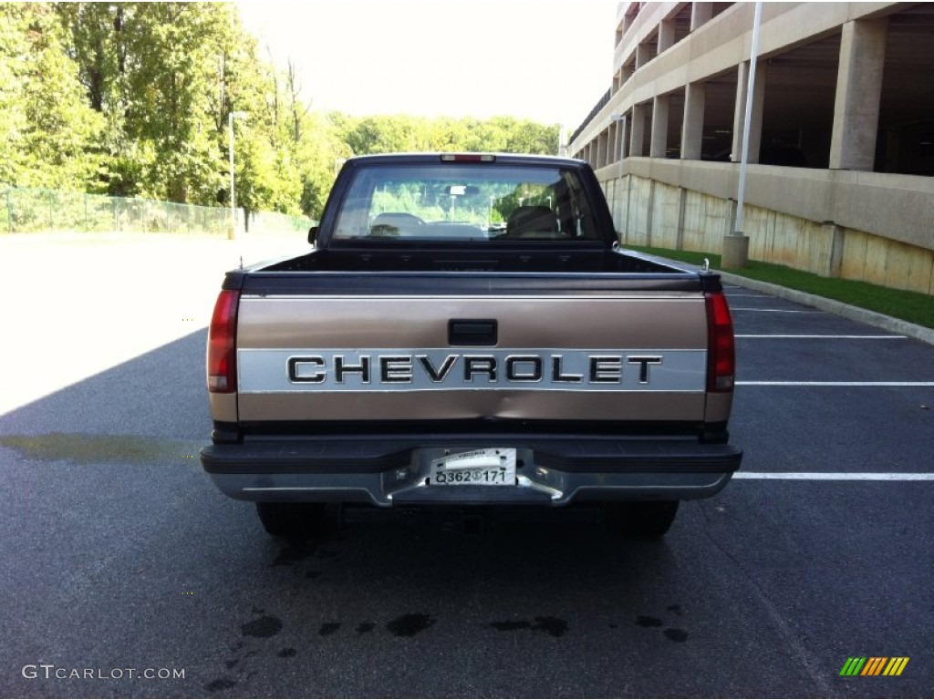 1995 C/K K1500 Extended Cab 4x4 - Black / Beige photo #6